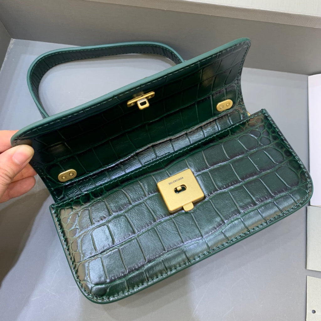 BLN-Ciaga Gossip Small On Chain Shoulder Bag Dark Green, For Women,  Bags 7.4in/19LO