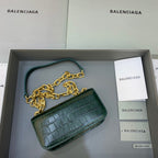 BLN-Ciaga Gossip Small On Chain Shoulder Bag Dark Green, For Women,  Bags 7.4in/19LO
