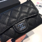 CHL -  Classic Card Holder SilLusso Official - Hardware Black For Women Wallet 4.5in/11.5LO