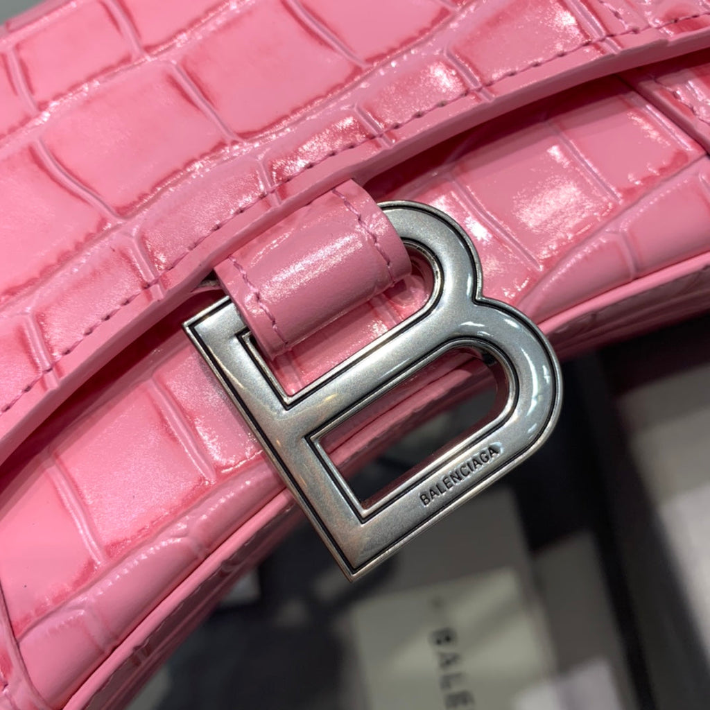 BLN-Ciaga Hourglass XS Handbag In Dark Pink, For Women,  Bags 7.4in/19LO