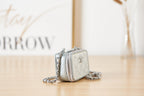 CHL -  Crystal Small Vanity with Chain White/SilLusso Official - Bag For Women 10LO/4in