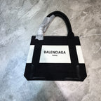 BLN-Ciaga Navy XS Tote Bag In Black And White, For Women,  Bags 12.6in/32LO
