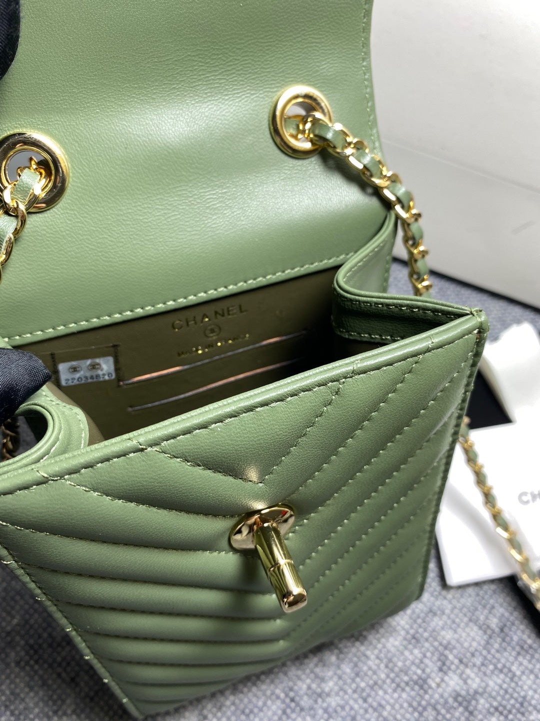 CHL -  Chevron Trendy CHL -  Phone Olive Bag For Women 18LO/7in
