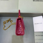 BLN-Ciaga Hourglass Mini Handbag With Chain In Dark Red, For Women,  Bags 4.7in/12LO