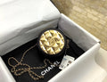 CHL - Round Sling Bag Gold Toned For Women 4.7in/12LO