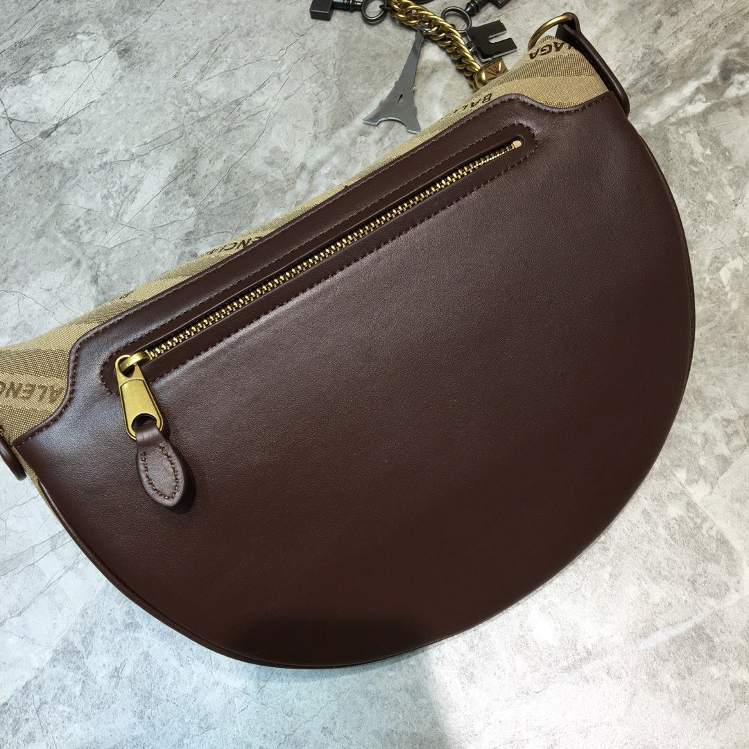 BLN-Ciaga Souvenir XS Belt Bag In Brown, For Women,  Bags 9.5in/24LO