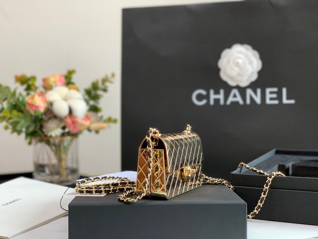 CHL -  Evening Flap Small Gold Bag For Women 12LO/4.5in