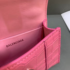 BLN-Ciaga Hourglass Mini Handbag With Chain In Pink, For Women,  Bags 4.7in/12LO