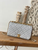 CHL - Large Flap Grey Bag For Women 23LO/9in