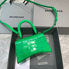 BLN-Ciaga Hourglass XS Handbag In Bright Green, For Women,  Bags 7.4in/19LO