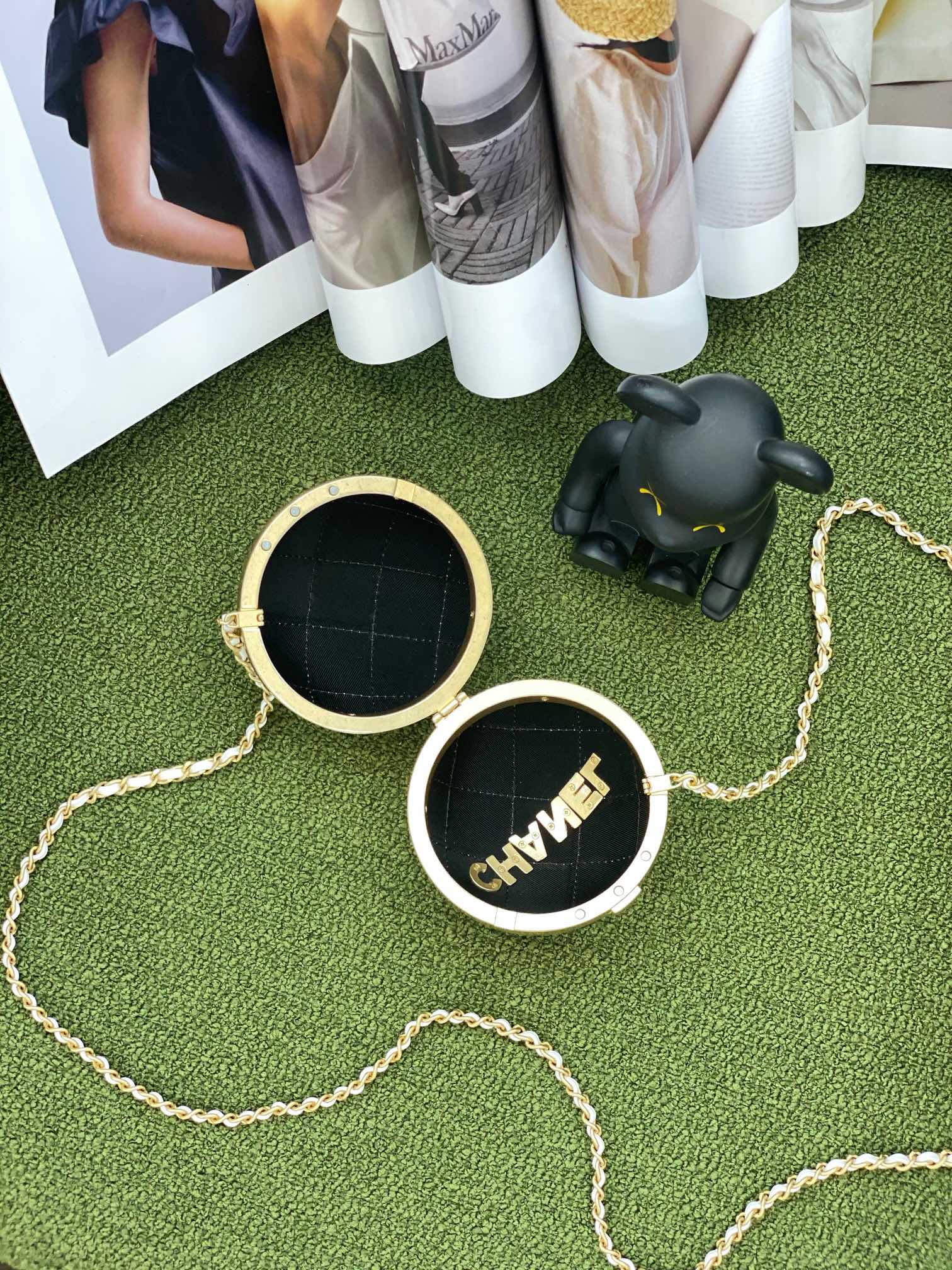 CHL -  Ball Bag Black and Gold Chain Bag For Women 23.5LO/9.25in