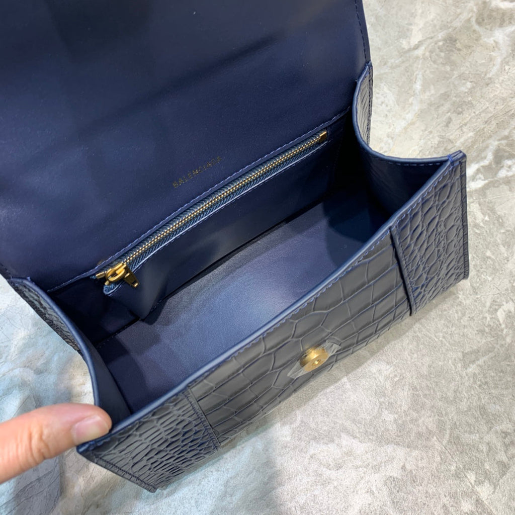 BLN-Ciaga Hourglass Small Handbag In Dark Blue, For Women,  Bags 9in/23LO 5935461LRGM4611