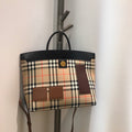 B-Berry - BB  Small  Check Society Top Handle Bag For Women, Bags 14.6in/37LO
