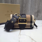 B-Berry - BB  The Small Buckle Bag In House Check Black For Women, Bags 7.5in/19LO