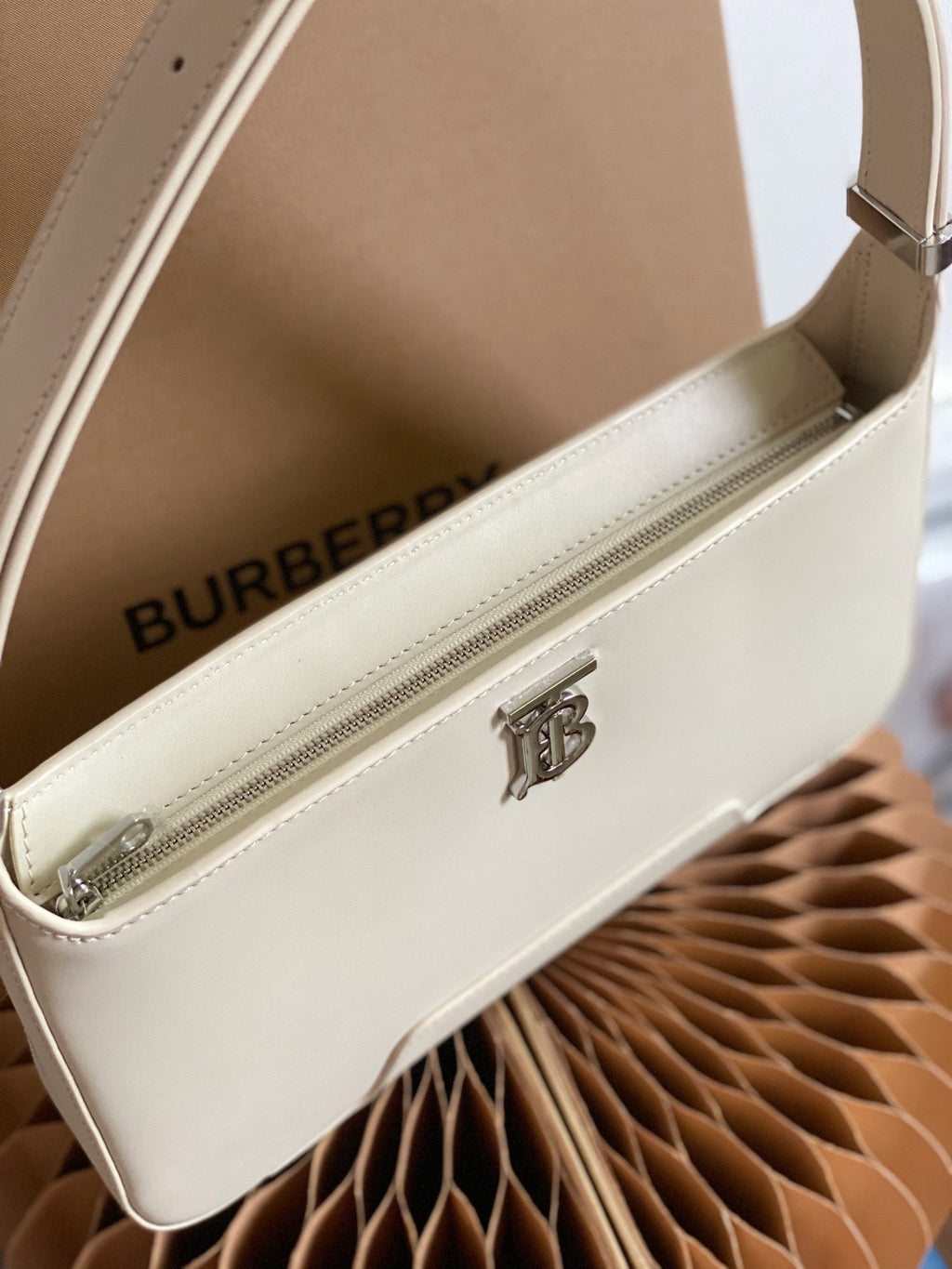 B-Berry - BB  Thomas Shoulder Bag Monogram White For Women, Bags 5.5in/14LO 80462501