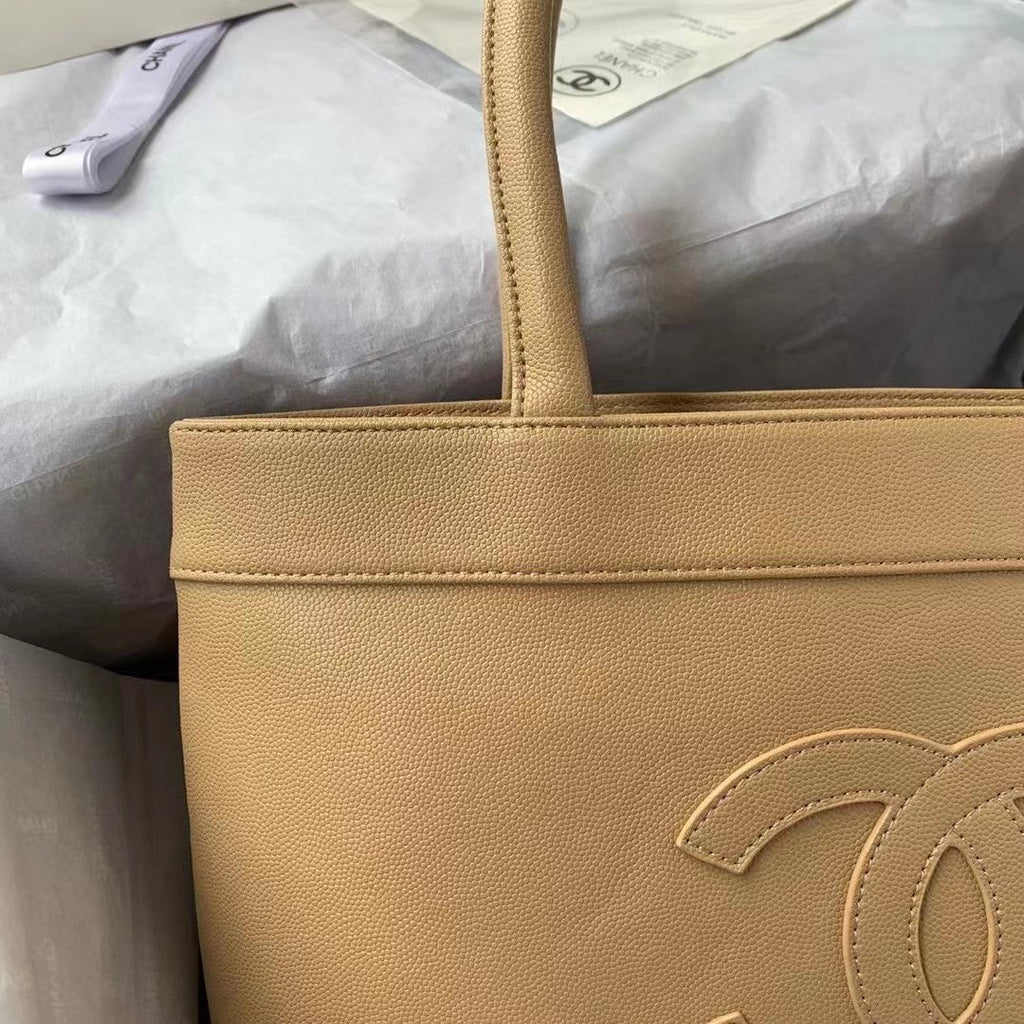 CHL -  CHL - Open Tote Caviar East West Beige For Women Bags 14.5in/36.9LO