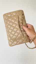 CHL - Small Classic Handbag Beige For Women Bags 9.1in/23LO