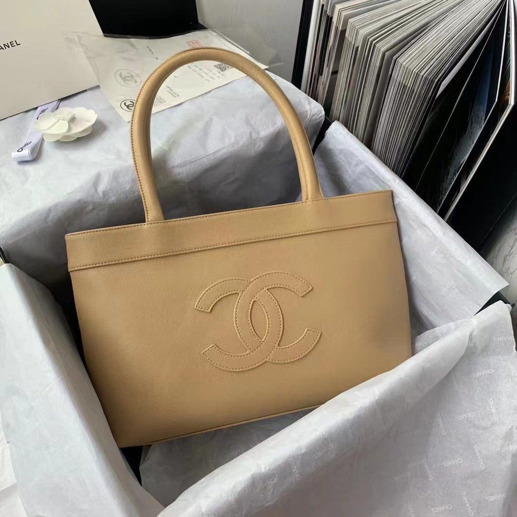 CHL -  CHL - Open Tote Caviar East West Beige For Women Bags 14.5in/36.9LO