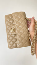 CHL - Small Classic Handbag Beige For Women Bags 9.1in/23LO
