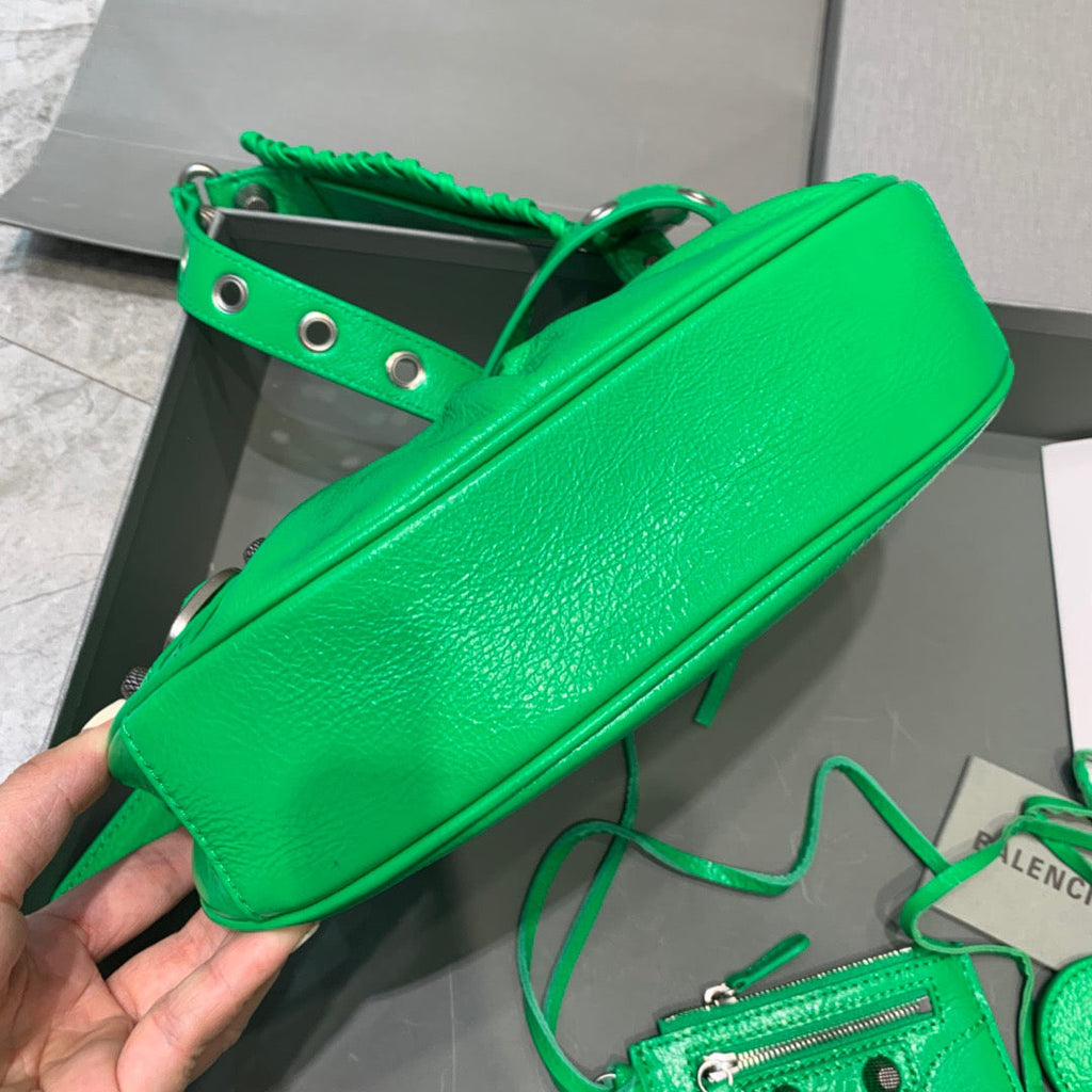 BLN-Ciaga Le Cagole XS Shoulder Bag In Green, For Women,  Bags 10.2in/26LO 6713091VG9Y3809