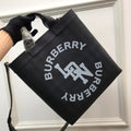 B-Berry - BB  Logo Graphic ConTLM -tible Tote London Check Canvas Large For Men, Bags 15in/38LO
