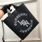 B-Berry - BB  Logo Graphic ConTLM -tible Tote London Check Canvas Large For Men, Bags 15in/38LO