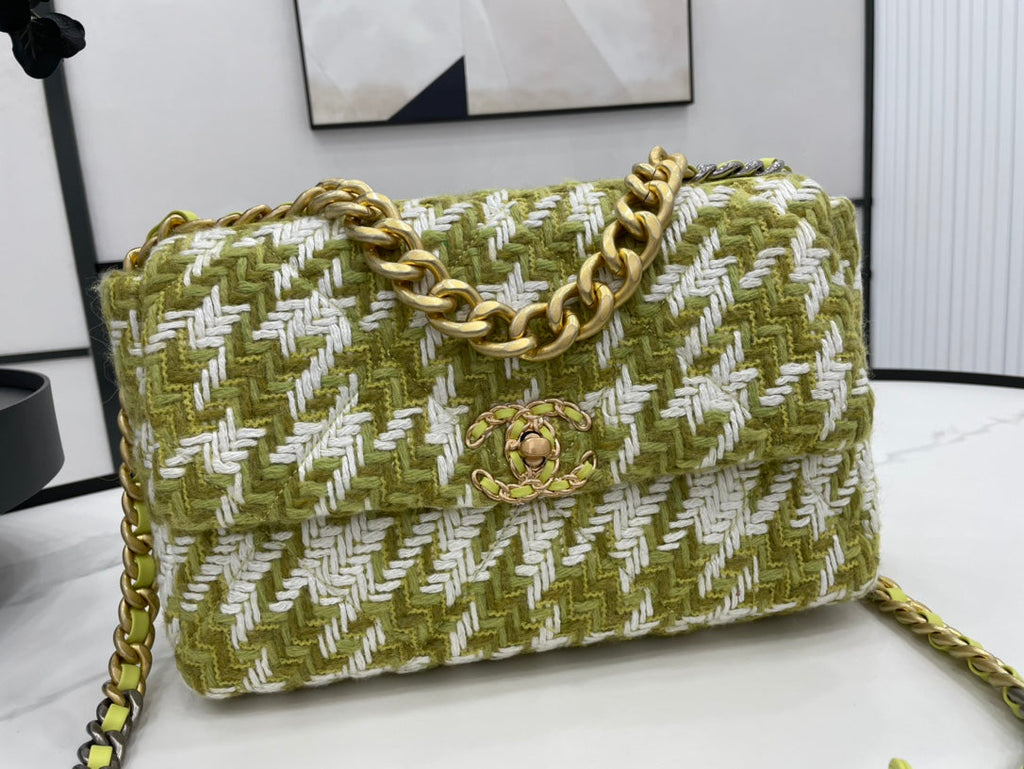 CHL -  19 Large Handbag Gold Hardware Green For Women Handbags, Shoulder Bags 11.8in/30LO