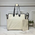B-Berry - BB  The Large Soft Cotton Canvas Belt Bag Black For Women, Women’s Bags 16.5in/42LO