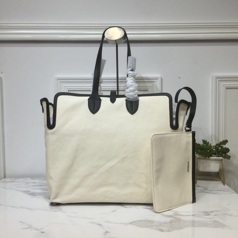 B-Berry - BB  The Large Soft Cotton Canvas Belt Bag Black For Women, Women’s Bags 16.5in/42LO