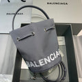 BLN-Ciaga Le Cagole Medium Bucket Bag In Gray, For Women,  Bags 11.8in/30LO
