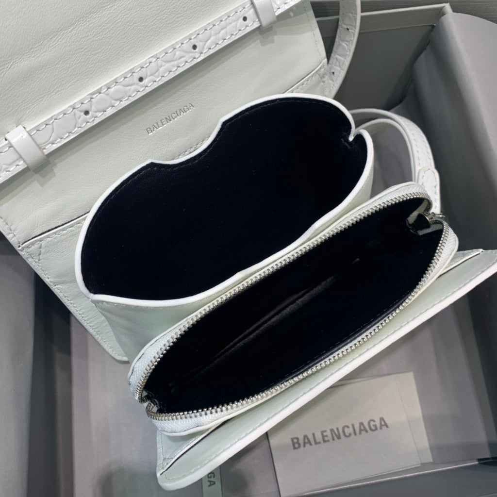 BLN-Ciaga Bolso Bandolera B In White, For Women,  Bags 7in/18LO