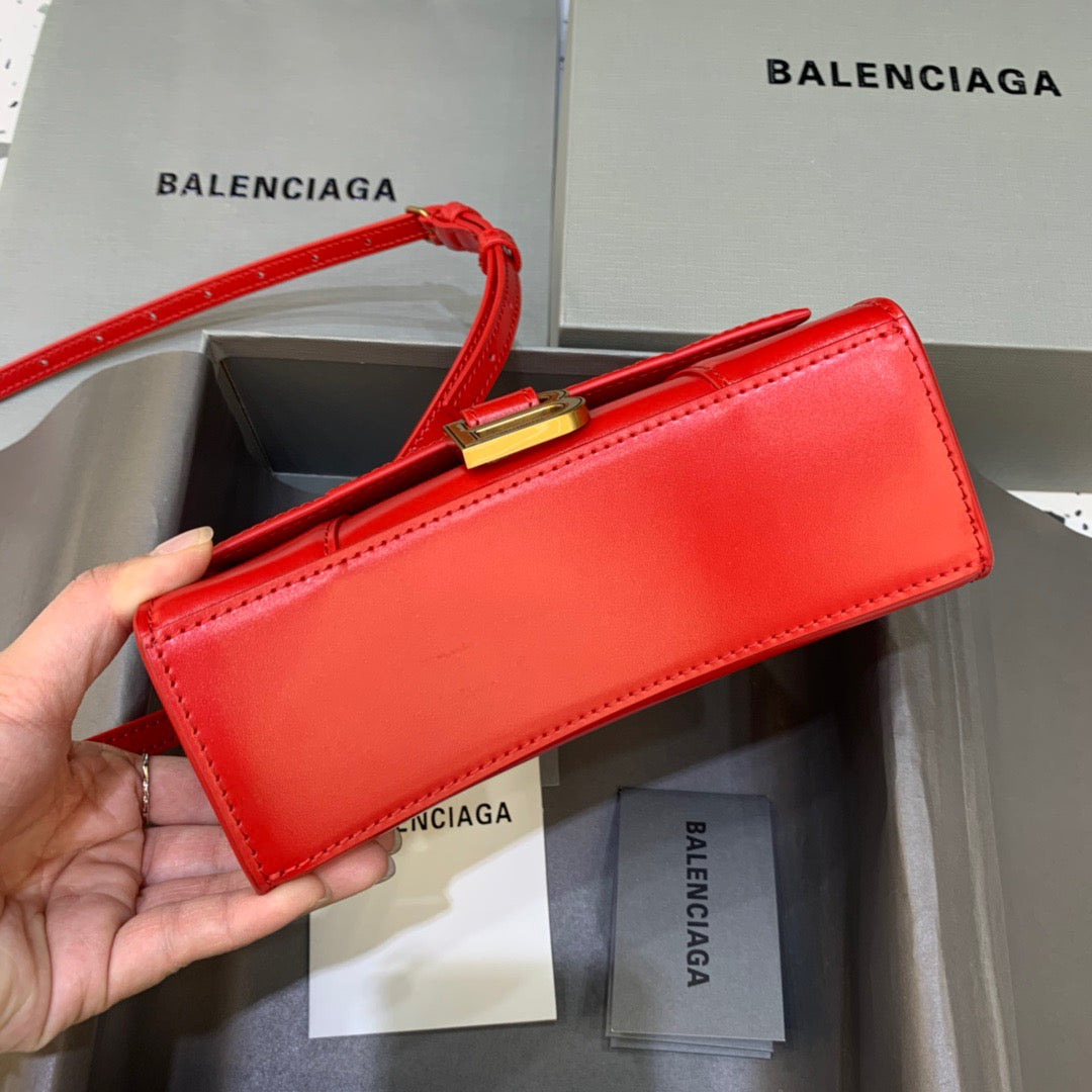 BLN-Ciaga Hourglass XS Handbag In Red, For Women,  Bags 7.4in/19LO