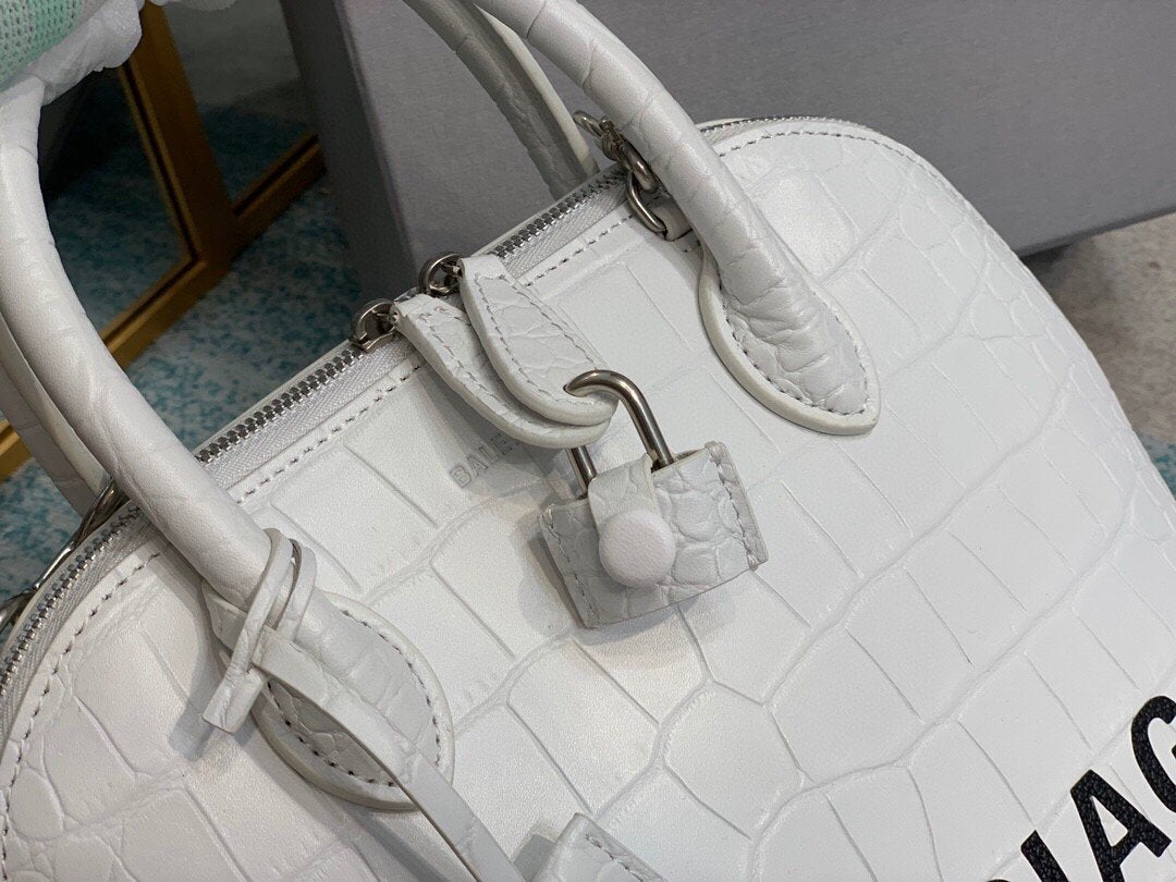 BLN-Ciaga Ville XXS Handbag In White, For Women,  Bags 8.6in/22LO