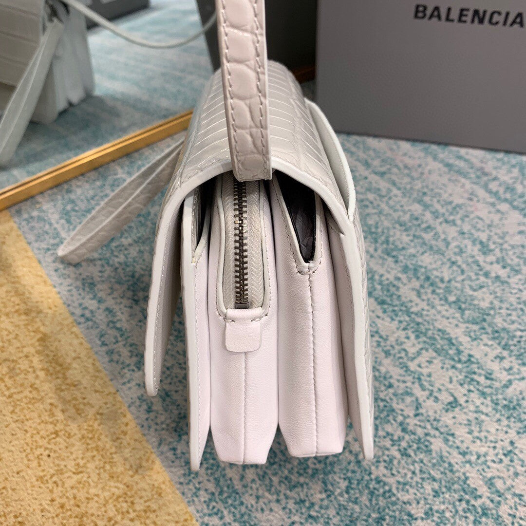 BLN-Ciaga Bolso Bandolera B In White, For Women,  Bags 7in/18LO