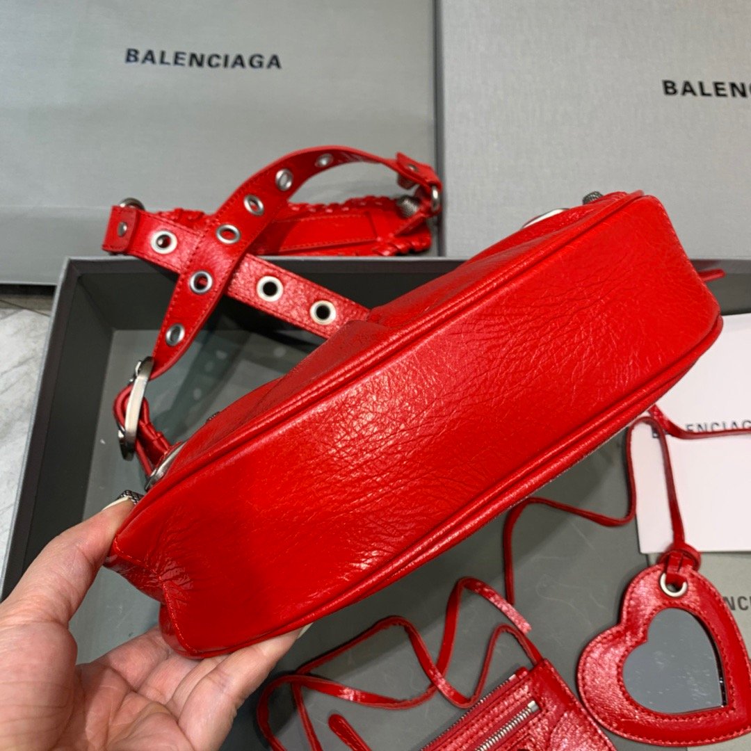 BLN-Ciaga Le Cagole XS Shoulder Bag In Red, For Women,  Bags 10.2in/26LO 6713091VG9Y6406