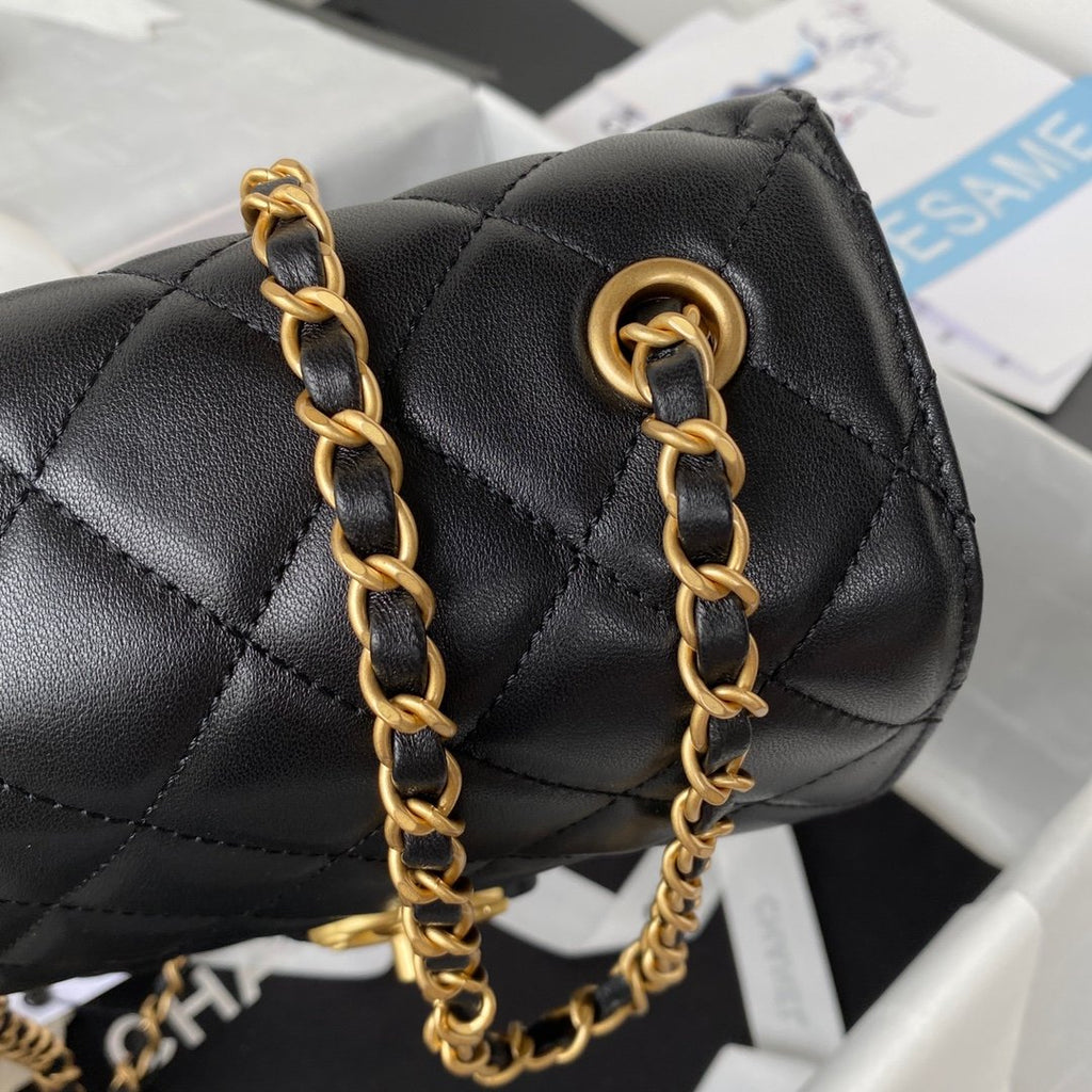 CHL - Mini Flap Bag Black For Women Bags 6.7in/17LO