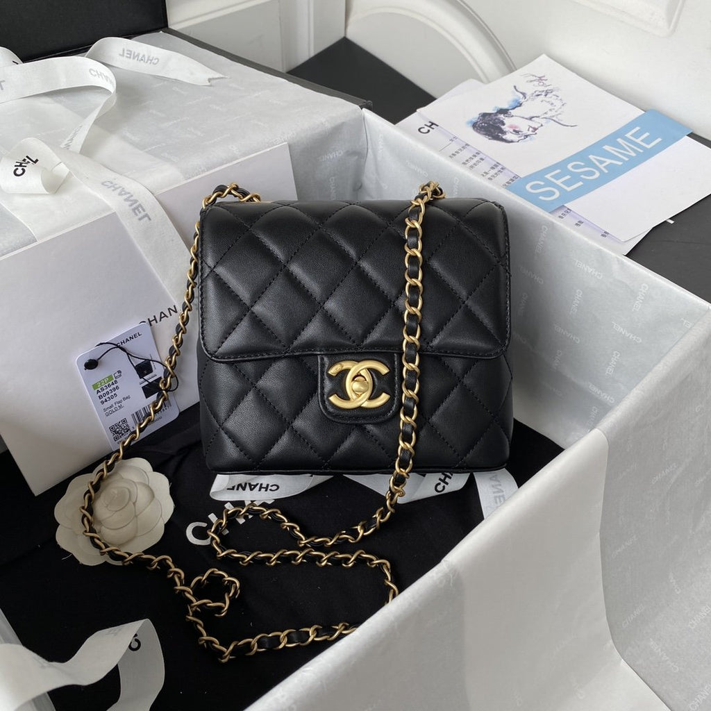 CHL - Mini Flap Bag Black For Women Bags 6.7in/17LO