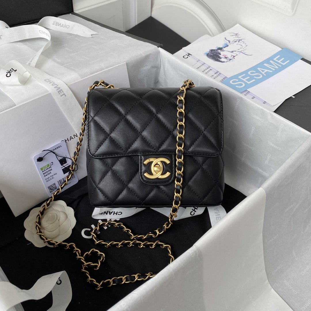 CHL - Mini Flap Bag Black For Women Bags 6.7in/17LO