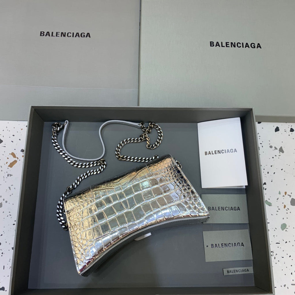 BLN-Ciaga Hourglass Wallet On Chain in SliTLM -, For Women,  Bags 9in/23LO