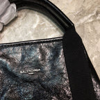 BLN-Ciaga Navy XS Tote Bag In Black, For Women,  Bags 12.6in/32LO