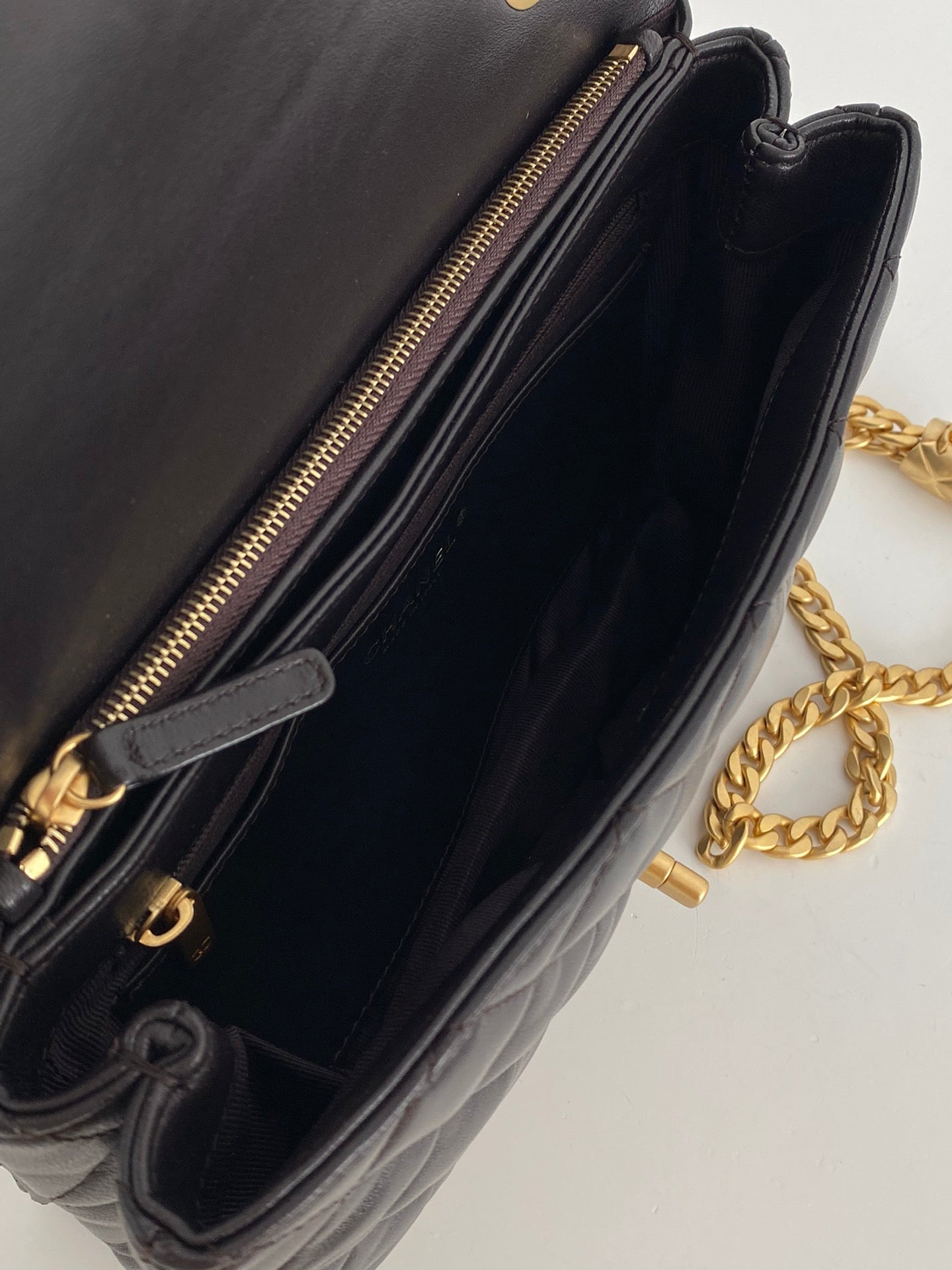 CHL - Small Flap Bag Black For Women Bags 8.7in/22LO