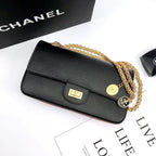 CHL - Maroon Medallion Nude Reissue 2.55 Classic 225 Flap Black Bag For Women 24LO/9.4in