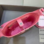 BLN-Ciaga XX Small Hobo Bag In Pink, For Women,  Bags 7.8in/20LO