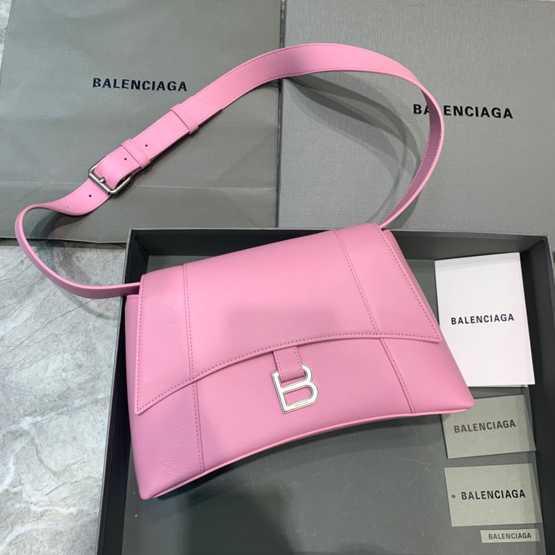 BLN-Ciaga Downtown Small Shoulder Bag In Pink, For Women,  Bags 11.8in/30LO 67135329S1Y5906