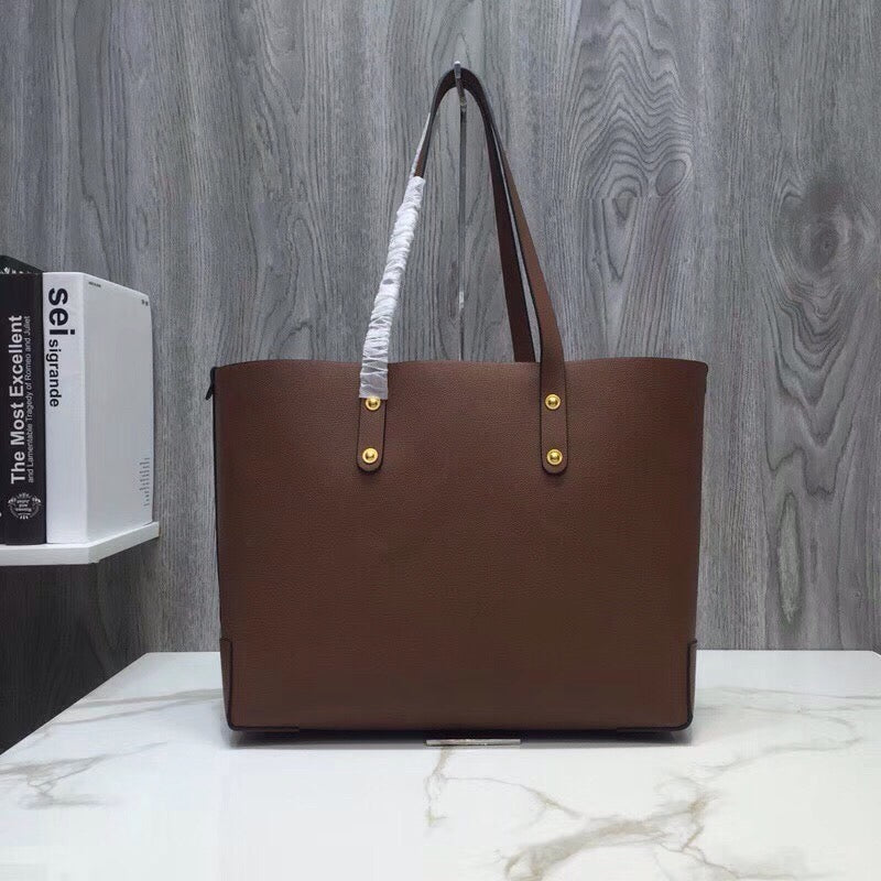 B-Berry - BB  Small Embossed Crest Tote Brown For Women, Bags 13.8in/35LO