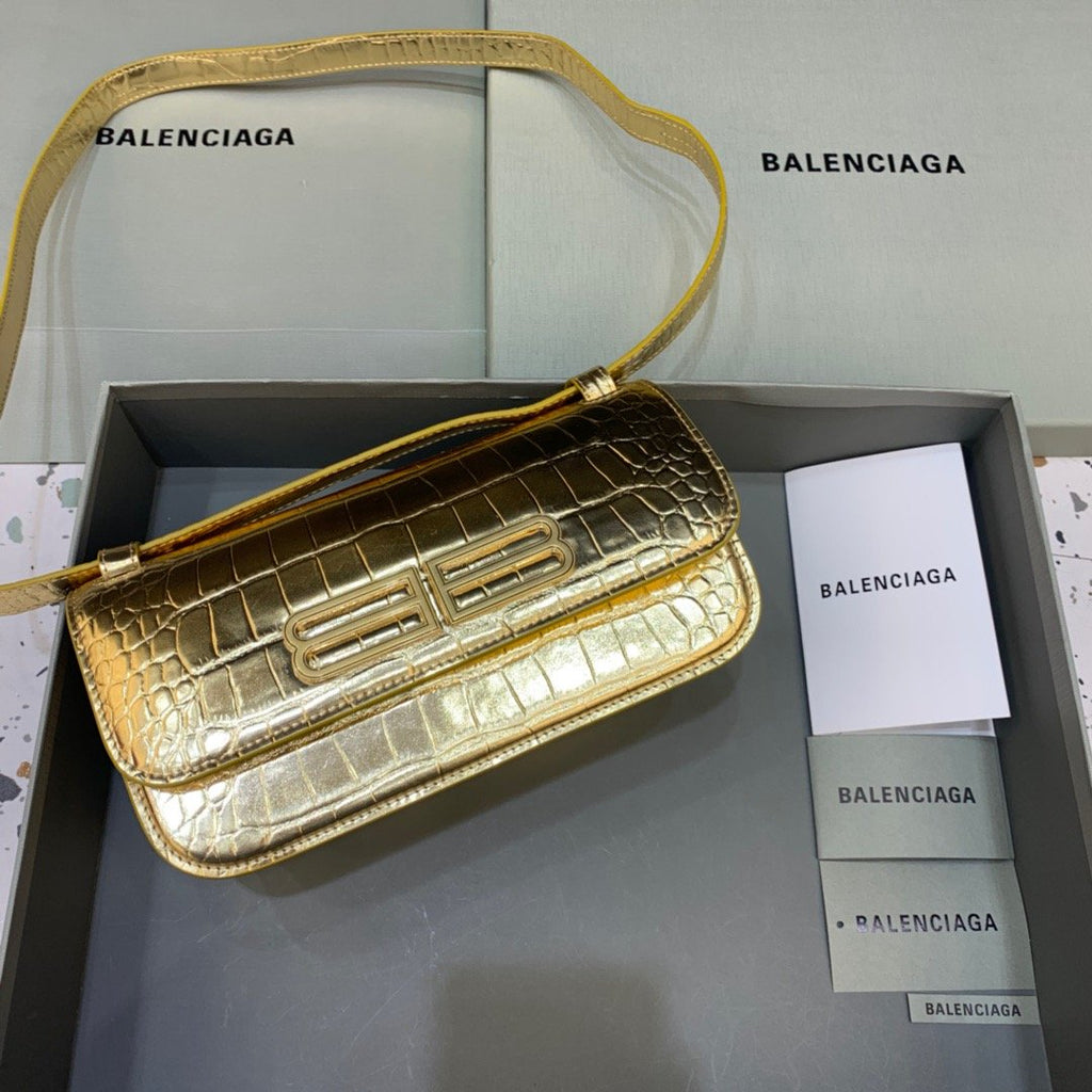 BLN-Ciaga Gossip Small Shoulder Bag Gold, For Women,  Bags 9.1in/23LO