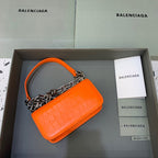 BLN-Ciaga Gossip Small On Chain Shoulder Bag Orange, For Women,  Bags 7.4in/19LO