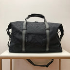 B-Berry - BB  Monogram Recycled Polyester Jacquard Holdall Black For Men, Bags 19.7in/50LO