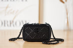 CHL -  Crystal Small Vanity with Chain Black Bag For Women 10LO/4in