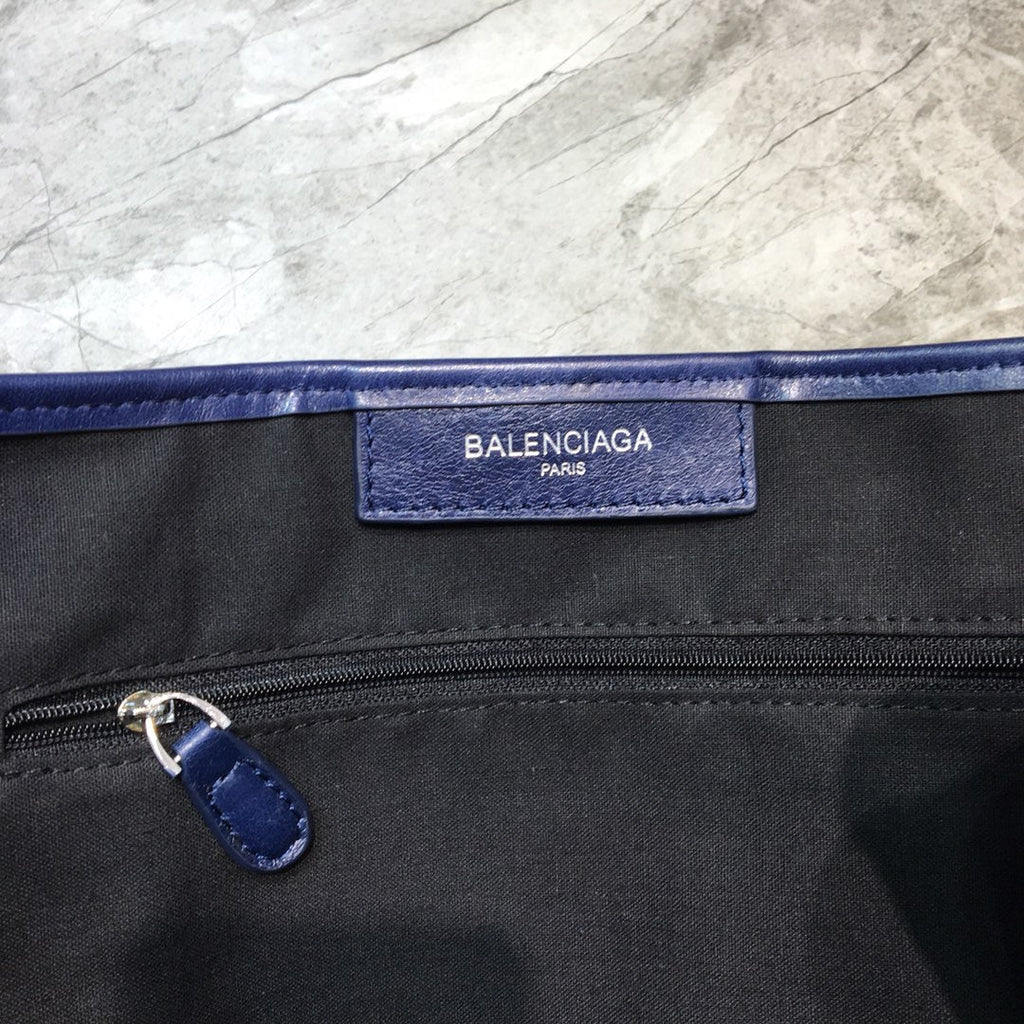 BLN-Ciaga Navy Medium Cabas Tote Bag In Blue, For Women,  Bags 14.1in/36LO